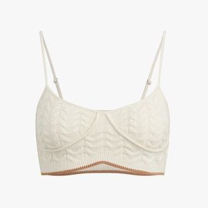 NWOT Favorite Daughter The Lauren Bra Sweater Crop Top XL